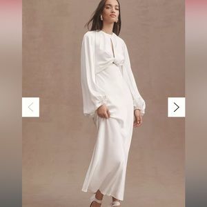 BNWT Significant Other Demi Long Sleeve Open-Back Midi Dress